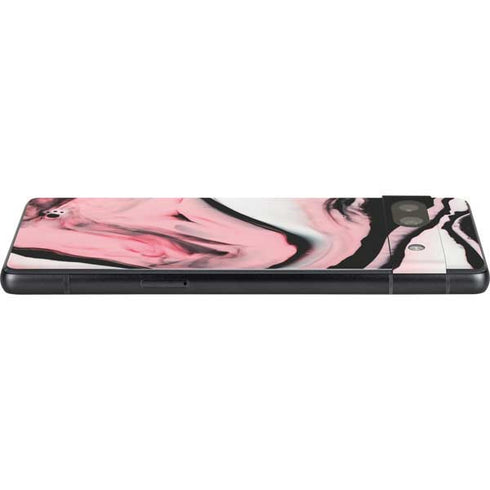 Pink Marble Ink Google Pixel 7a Skin